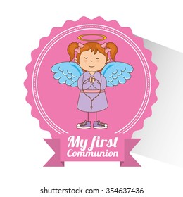 my first communion design, vector illustration eps10 graphic 