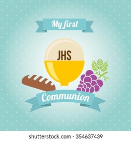 my first communion design, vector illustration eps10 graphic 