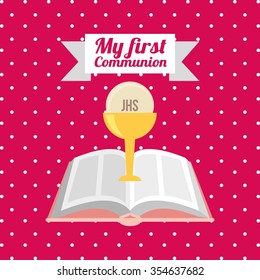 my first communion design, vector illustration eps10 graphic 
