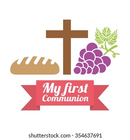 my first communion design, vector illustration eps10 graphic 