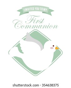 my first communion design, vector illustration eps10 graphic 