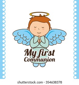 my first communion design, vector illustration eps10 graphic 