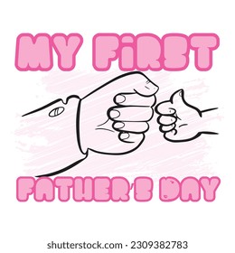 My first father’s day with pink color