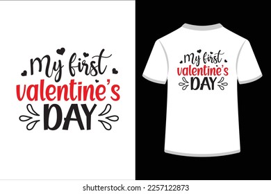My first valentine’s day. This is an editable and printable vector EPS file. 