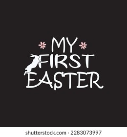 my first easter T shirt design graphic