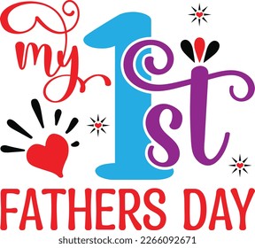 My first fathers day vector