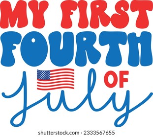  My first fourth of July T-shirt Design
