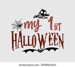 My First Halloween, Halloween, Ghost, Spooky Season, witch, Halloween Funny, t shirt