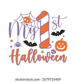 My first Halloween saying design