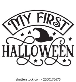 My First Halloween Shirt Design