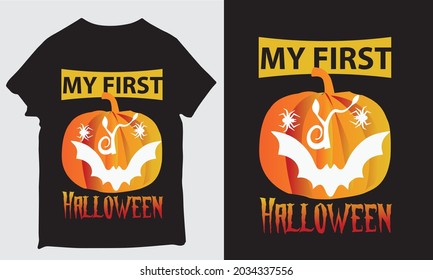 my first Halloween t-shirt design