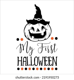 my first Halloween t-shirt graphic and Illustration design