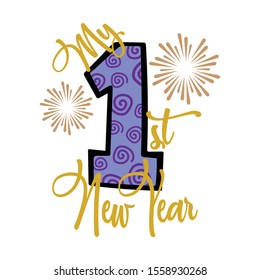 My First New Year - New Year design