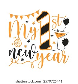 
My first New Year saying design