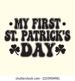 My First St. Patrick's Day t shirt designs vector file 