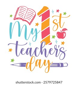 My first Teachers day saying design