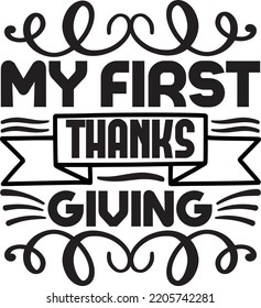 my first thanks giving vector file
