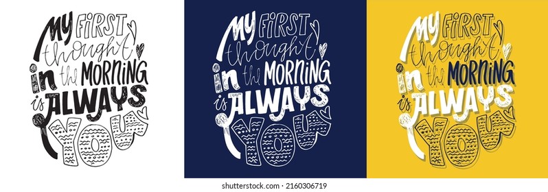 my-first-thought-morning-always-you-stock-vector-royalty-free