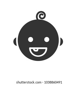 my first tooth baby solid icon style design