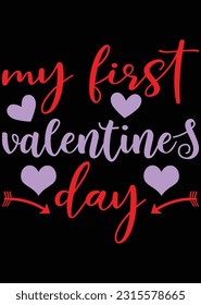 My First Valentines Day Eps Cut File