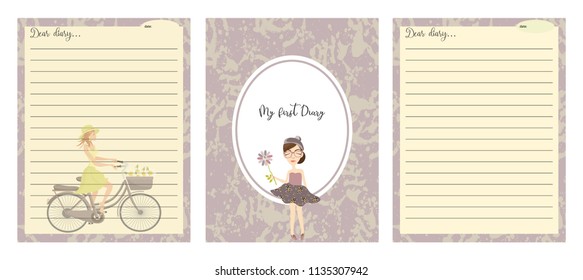 My first week planner! Daily pages for the notes. Style notebook 2018.