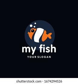 Vector de diseño de logotipos de pescado
