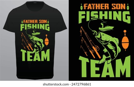 My Fishing Buddies Call Me Dad, Father Royalty Free vector T-Shirt Design Image.