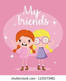 My friends cute cartoons