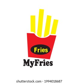 My fries logo with potato chips blend 