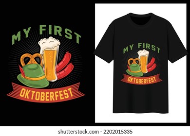 My Frist Oktoberfest Celebration, T-Shirt Design.