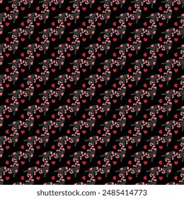 Diseño de patrón de Vector sin costura de My Funny Valentine
