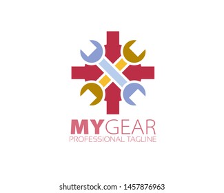 My Gear Logo Design Template