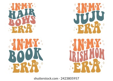 In My Hair Bows Era, In My Juju Era, In My Book Era, In My Irish Mom Era retro T-shirt