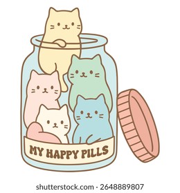 my happy pills - Mental Health Matters T-shirt vector, Self Love illustration, Inspirational saying, Funny Health Care Positive shirts