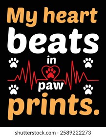 My heart beats in paw prints