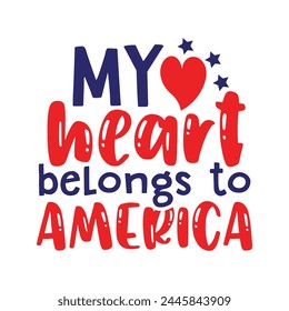 My heart belongs to America svg