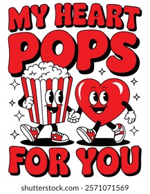 My Heart Pops For You - Cute Valentine's Day Design
