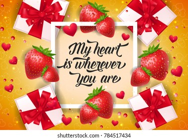 My Heart Is Wherever You Are Lettering