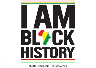 My history is strong , black History Month , black history  cutting files, Vector, Silhouette, American black history day, Fight , t shirt design