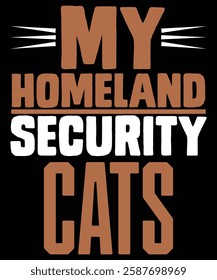 my homeland security cat t shirt dizine