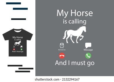 My horse is calling I must go