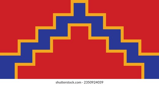 My idea of a new flag of Armenia with stylized Mount Ararat.