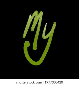My initial handwriting logo for identity