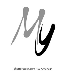 My initial handwritten logo for identity