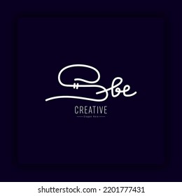 Mi vector manuscrito inicial para el logotipo manuscrito de identidad, firma con iniciales modernas y abstractas