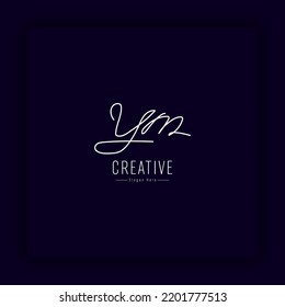 My initial handwritten vector for identity handwritten logo, signature with modern and abstract initials
