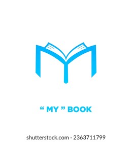 MY Initial Letter Logo isolated