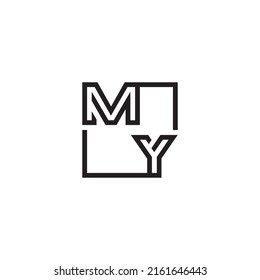 Mis primeras letras con logotipo en un diseño profesional de alta calidad que se imprimirán bien en cualquier medio impreso