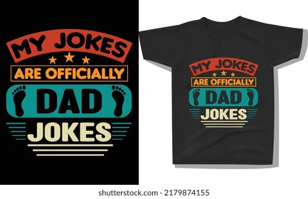 My jokes are officially dad jokes design.