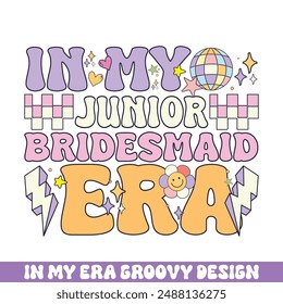 In my junior bridesmaid era groovy retro designs